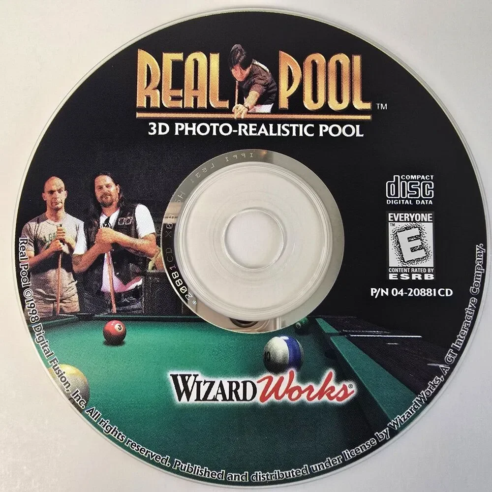 Vintage 3D Pool Simulation Games 1998 For Windows 95/98 - ProPool 3D & Real Pool